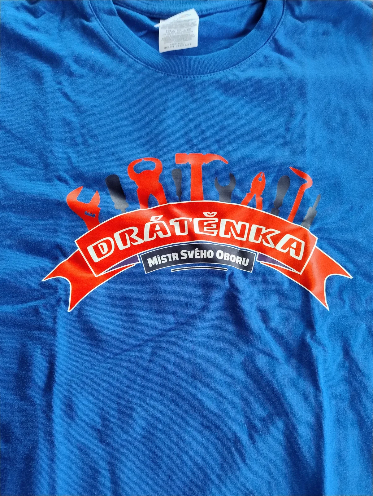 Tričko DRÁTĚNKA – Pro opravdové Mistry (Modrá edice)